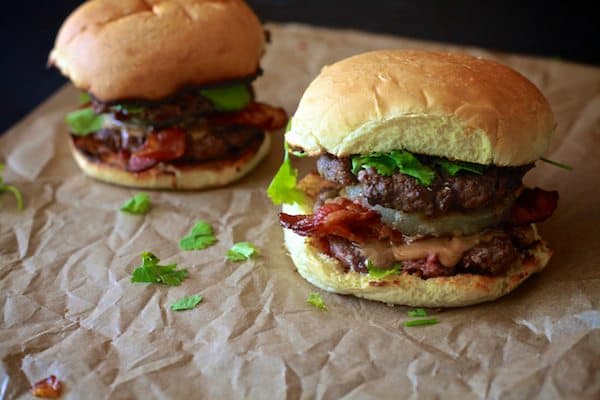 Post image for Thai Peanut Butter & Bacon Burger