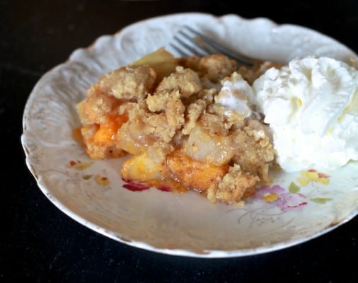 Persimmon and Pear Crumble