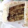 Chocolate Coconut Cream Layered Cake