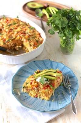 Breakfast Chicken Chilaquiles - TheNoshery.com