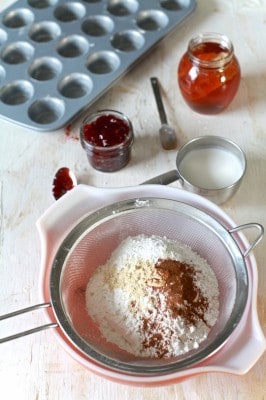 Honey & Coconut Tea Cakes with Pomegranate - by TheNoshery.com