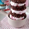 Chocolate Truffle Cookie Ice Cream Sandwiches - TheNoshery.com