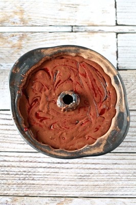 Chocolate Raspberry Bunt Cake