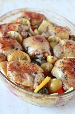 White Wine & Lemon Baked Chicken