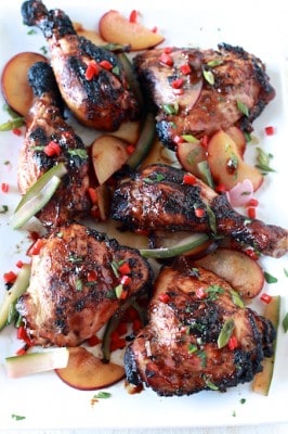 Spicy Chicken with Pickled Plum Salad