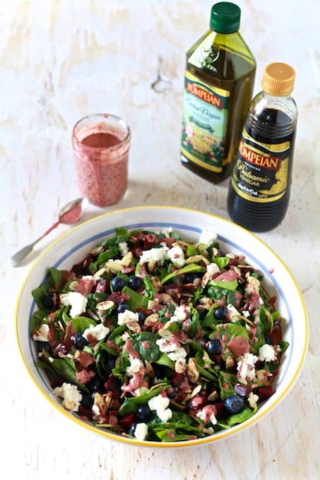 Super Salad with Blueberry Aged Balsamic Vinaigrette