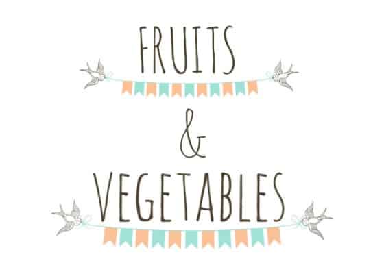 fruits & veg
