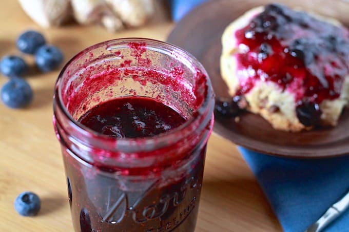 Blueberry Ginger Jam - TheNoshery.com