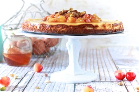 Goat Cheese Cheesecake - TheNoshery.com