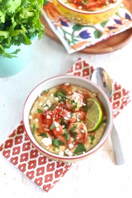 Guava Glazed Shrimp with Coconut Milk Polenta | TheNoshery.com