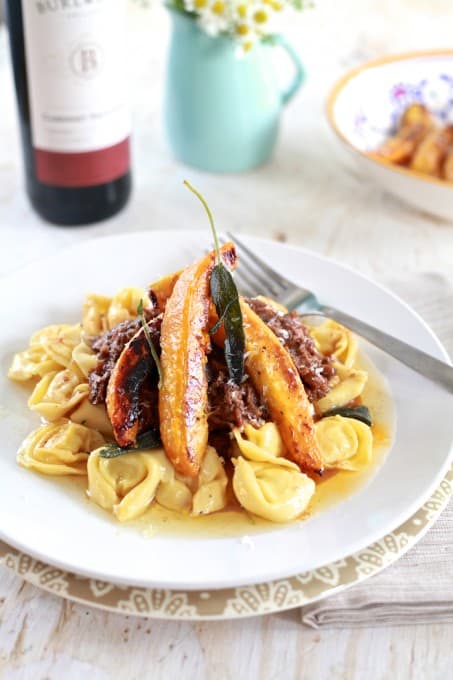 Beef Ragout with Roasted Acorn Squash and Brown Butter Tortellini 13