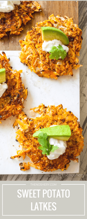 Sweet Potato Latkes | The Noshery