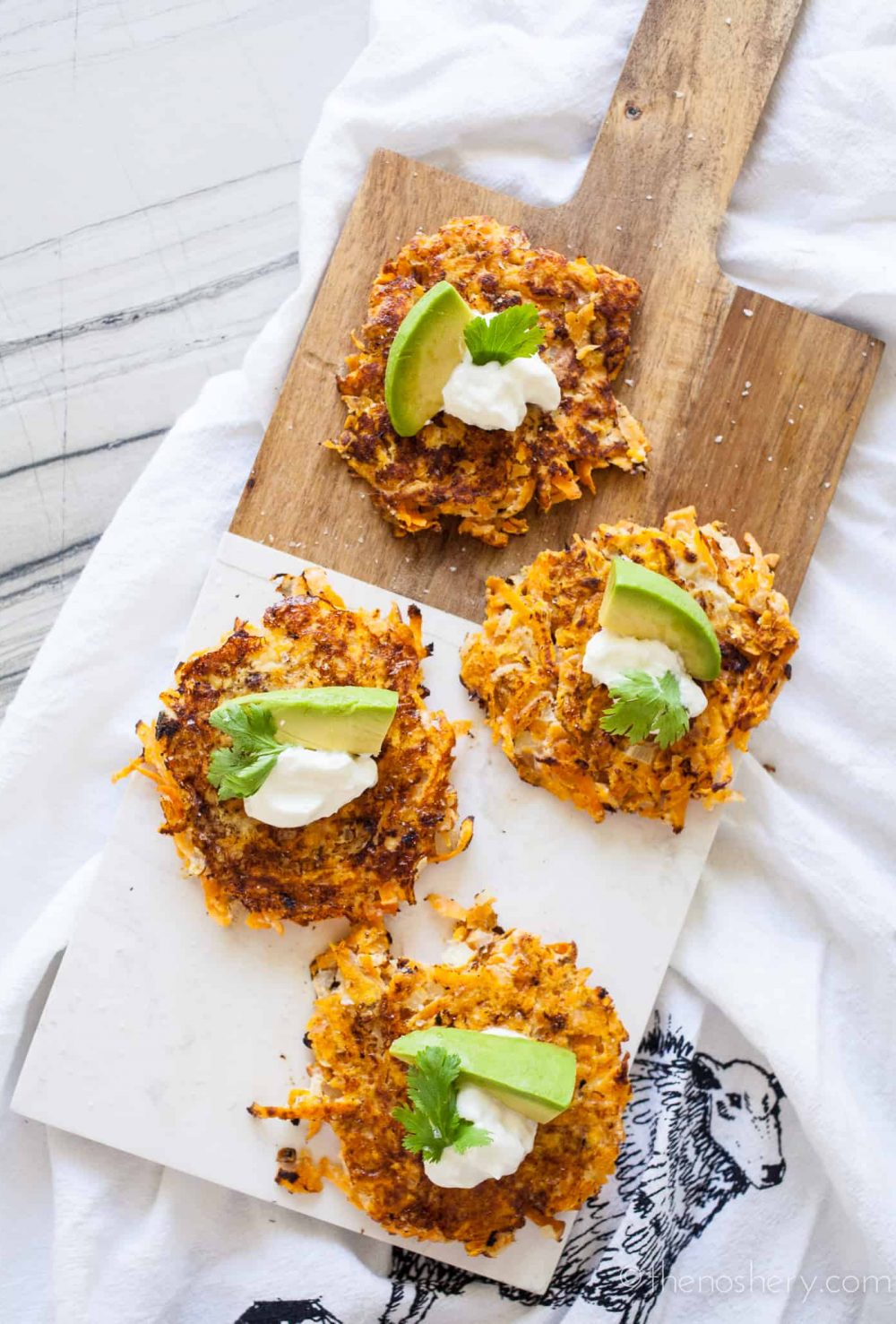 Sweet Potato Latkes | TheNoshery
