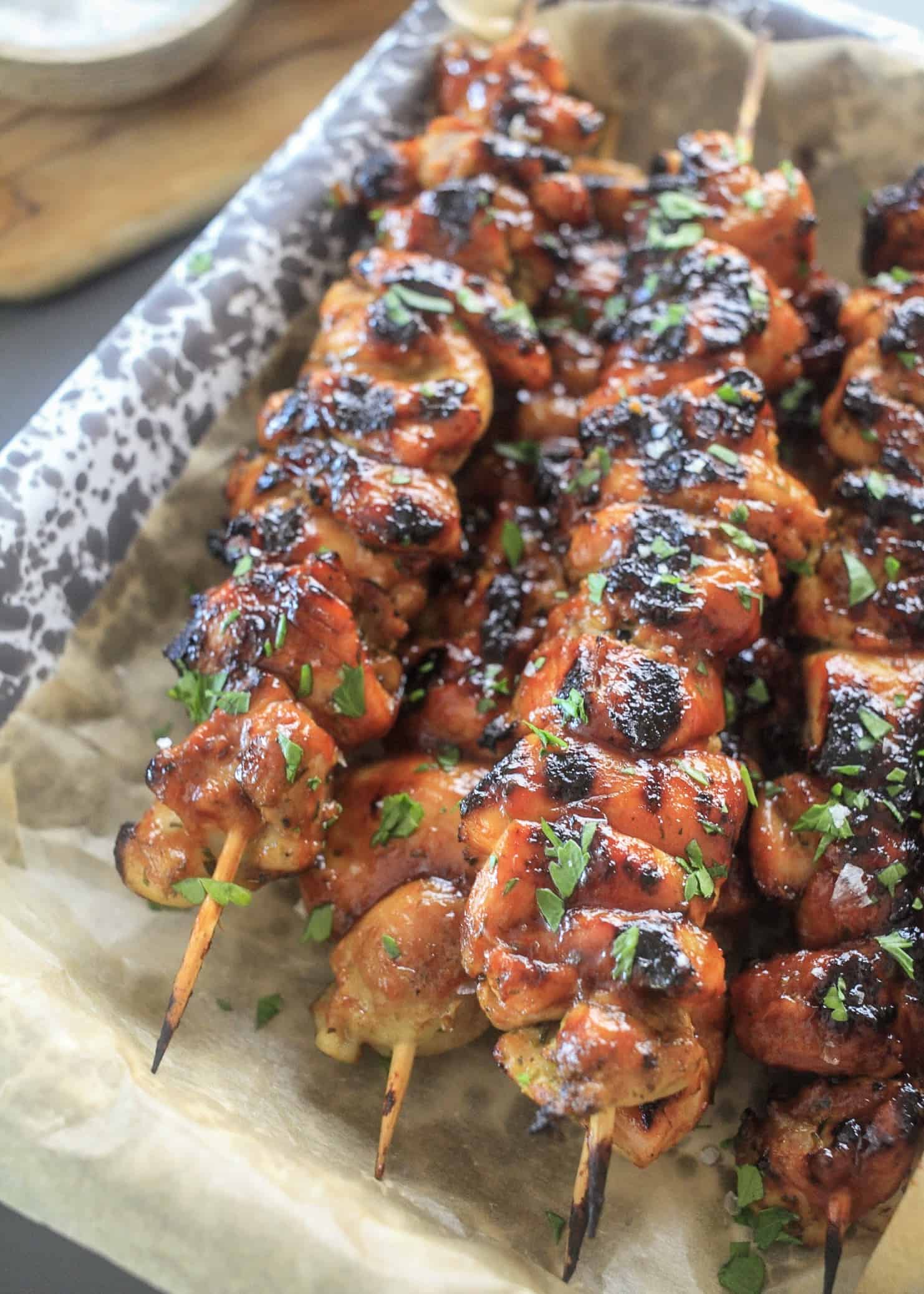 Pinchos De Pollo Puerto Rican Chicken Skewers The Noshery