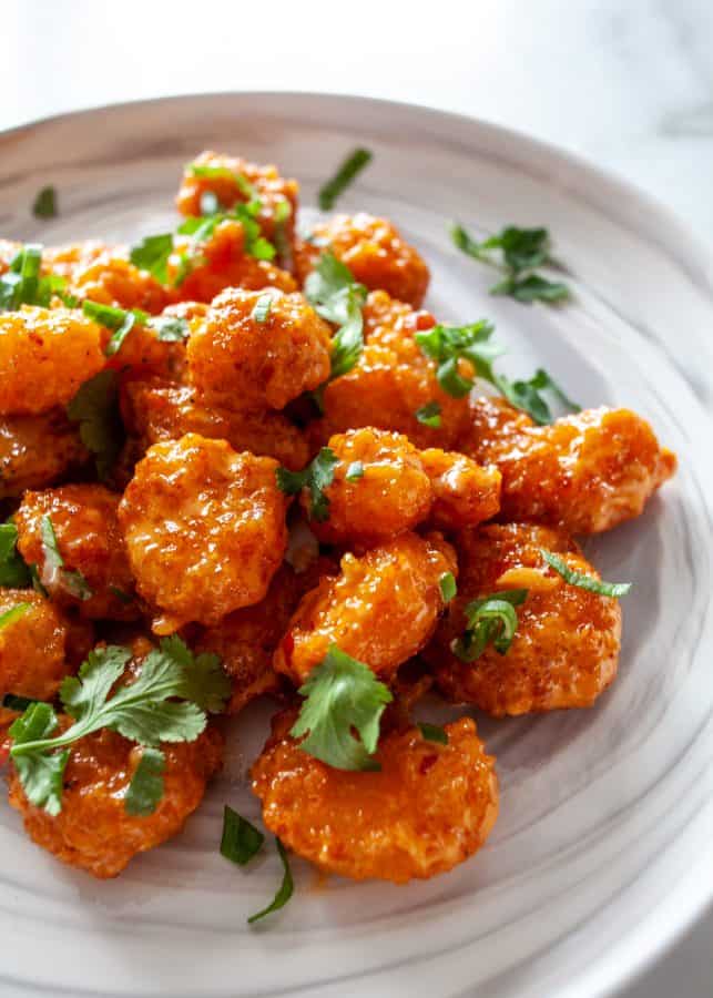 Copycat Bonefish Grill Bang Bang Shrimp | Crispy panko bread shrimp tossed in a spicy and creamy bang bang sauce. Save the drive and make bang bang at home. 