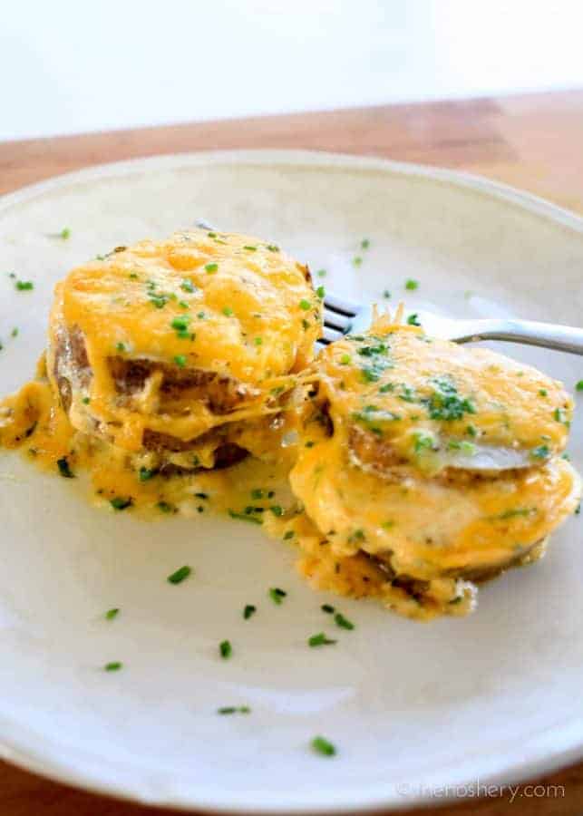 Individual Scalloped Potatoes | TheNoshery.com 