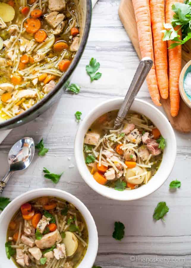 Stay Warm with Some of My Favorite Soups and Stews | Sopa de Pollo con Fideos (Chicken Noodles Soup) | The Noshery