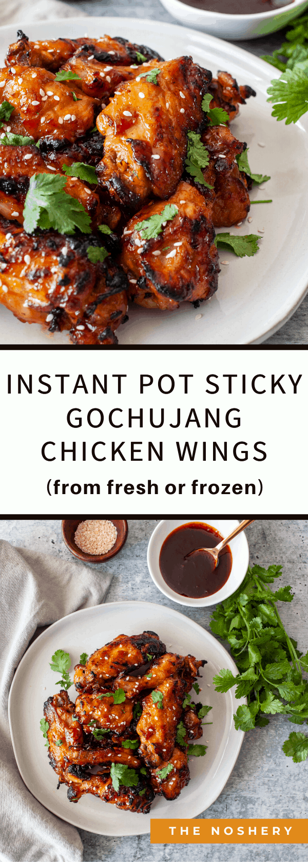 Instant Pot Sticky Gochujang Chicken Wings | Fresh or Frozen