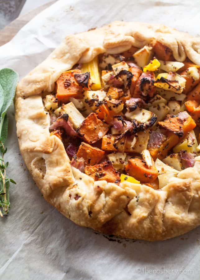 Fall Vegetables and Herb Galette | The Noshery
