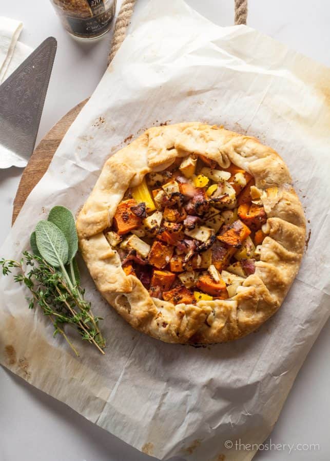 Fall Vegetables and Herb Galette | The Noshery