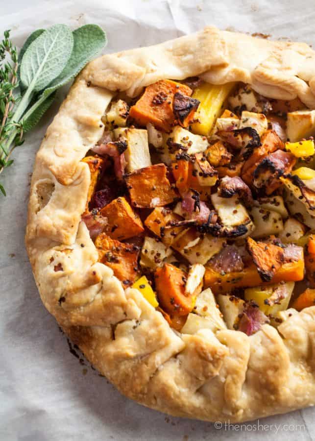 Fall Vegetables and Herb Galette | The Noshery