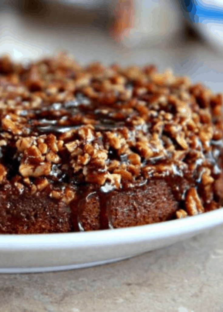 Praline Upside Down Pumpkin Cake