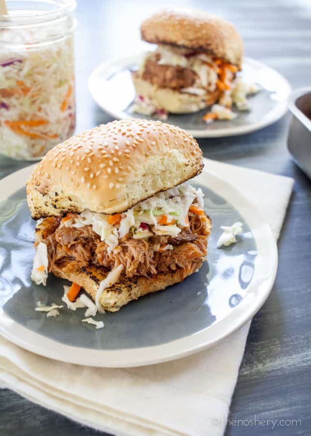 Spicy Malta BBQ Slow Cooker Pulled Pork Recipe | The Noshery