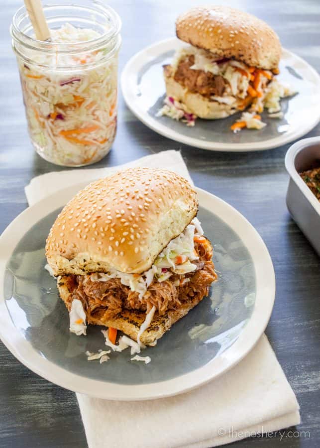 Pulled Pork in Spicy Malta BBQ Sauce | The Noshery