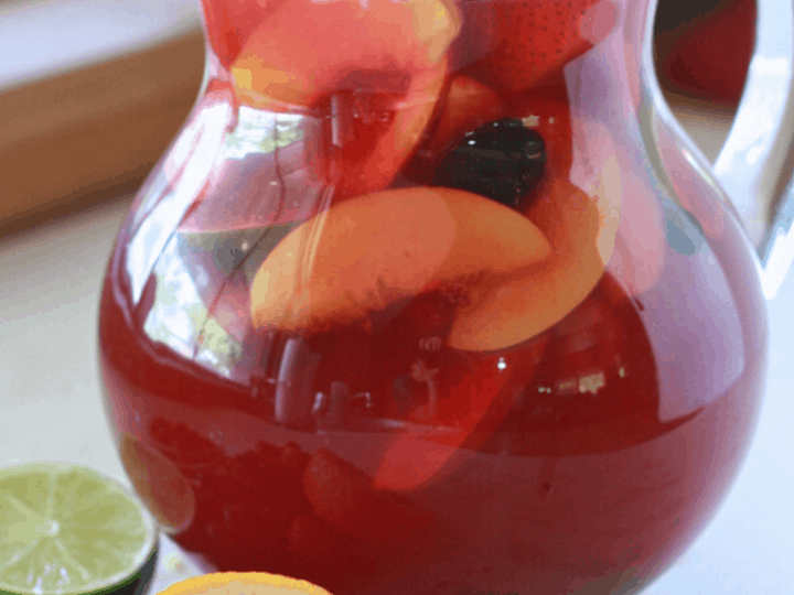 Sangria and Snacks for a Labor Day Party