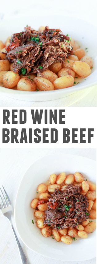Braised Beef in Red Wine | How to Braise Beef | The Noshery