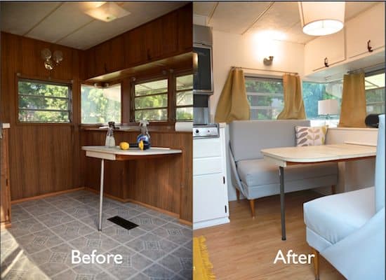 Vintage Camper Turned Glamper Diy Renovation The Noshery