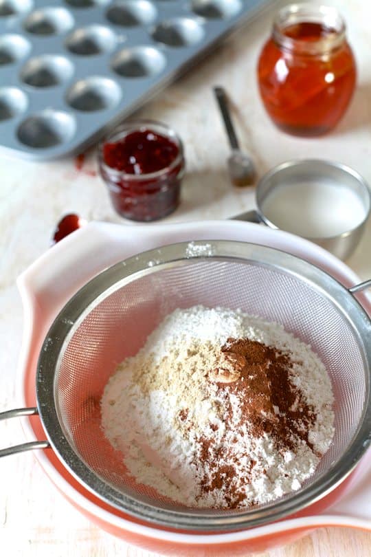 Honey & Coconut Tea Cakes with Pomegranate - by TheNoshery.com