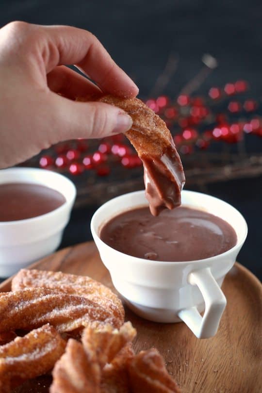 Spanish Hot Chocolate and Coconut Churros | The Noshery