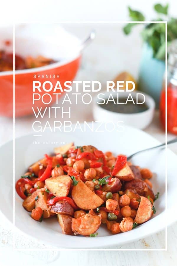 Spanish Roasted Red Potatoes with Garbanzos - TheNoshery.com