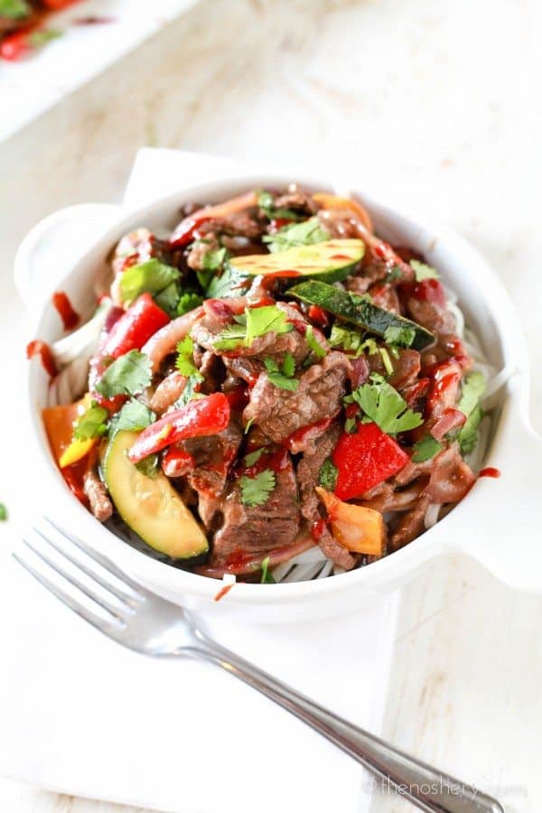 Spicy Pepper Steak "Take-Out" | TheNoshery.com 