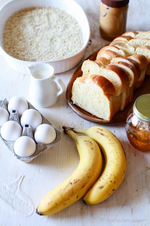 Peanut Butter, Honey & Banana Stuffed Almond Crusted French Toast | TheNoshery.com