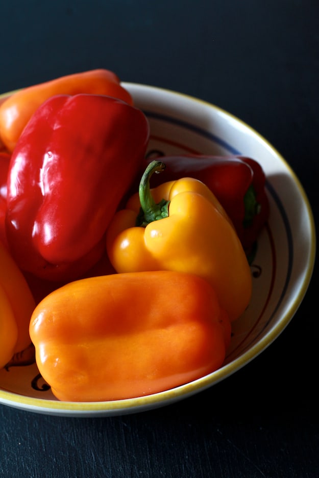 Roasted Peppers in Olive Oil | TheNoshery.com