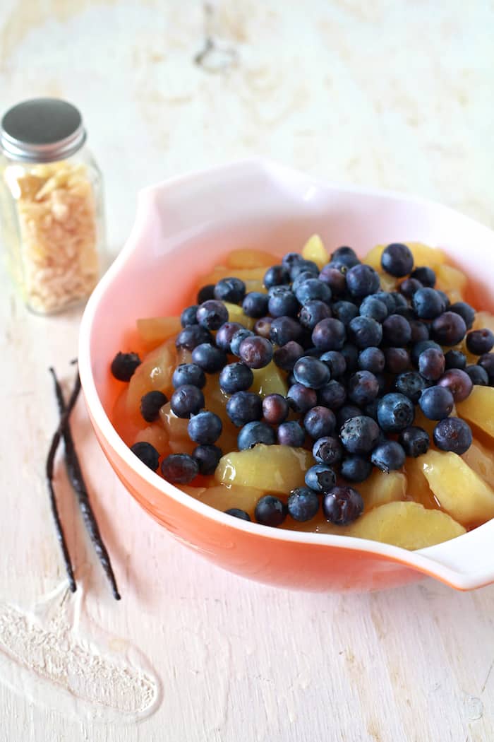 Apple Blueberry Slab Pie with Ginger Crust - TheNoshery.com