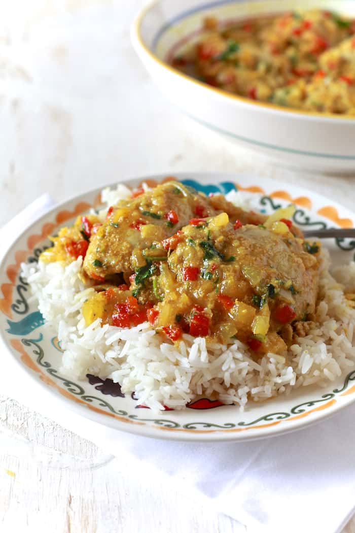 Pineapple Coconut Curry Chicken - TheNoshery.com