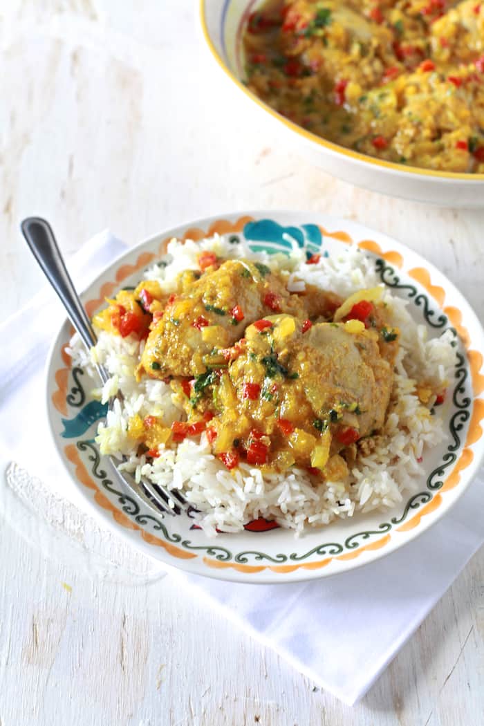 Pineapple Coconut Curry Chicken - TheNoshery.com