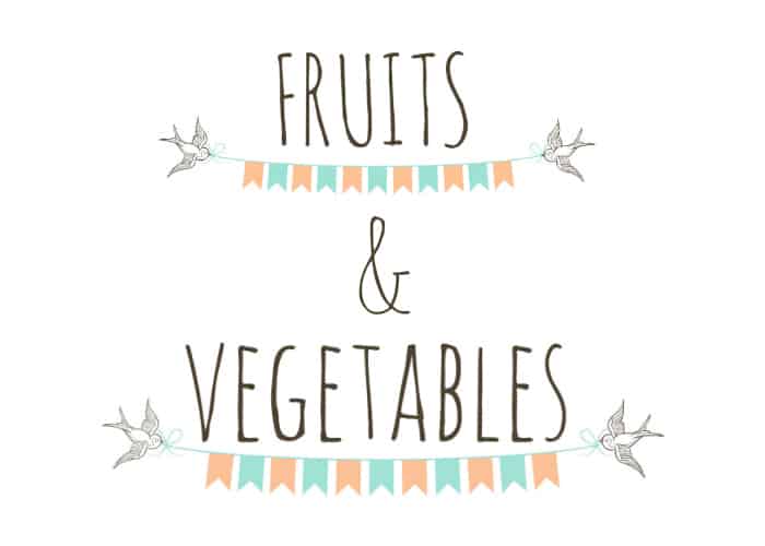 fruits & veg