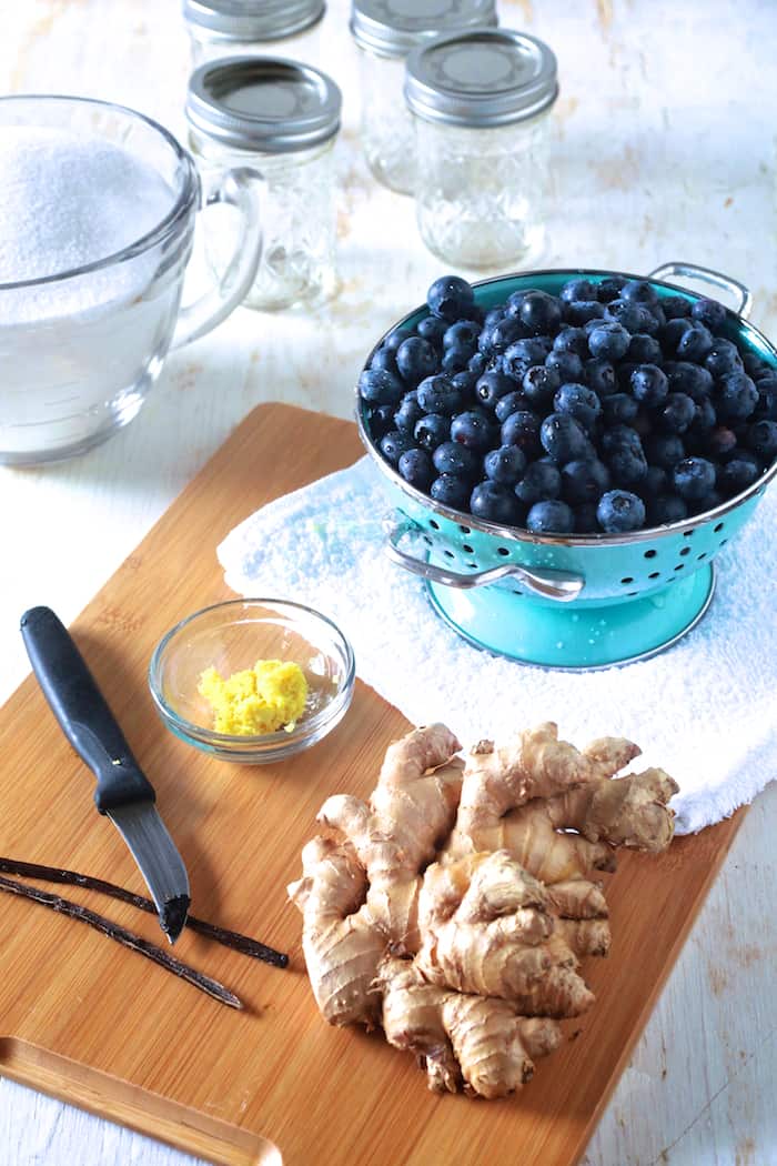 Blueberry Ginger Jam - TheNoshery.com