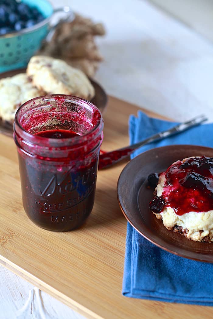 Blueberry Ginger Jam - TheNoshery.com