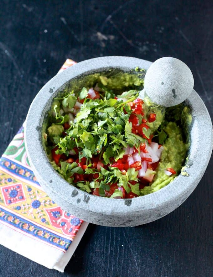 How to Season a Granite Mortar and Pestle + Guacamole The Noshery