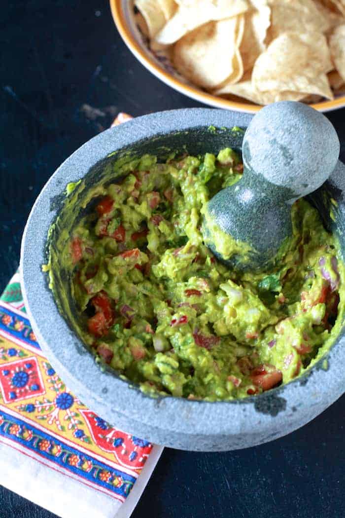 How to Season a Granite Mortar and Pestle + Guacamole - The Noshery