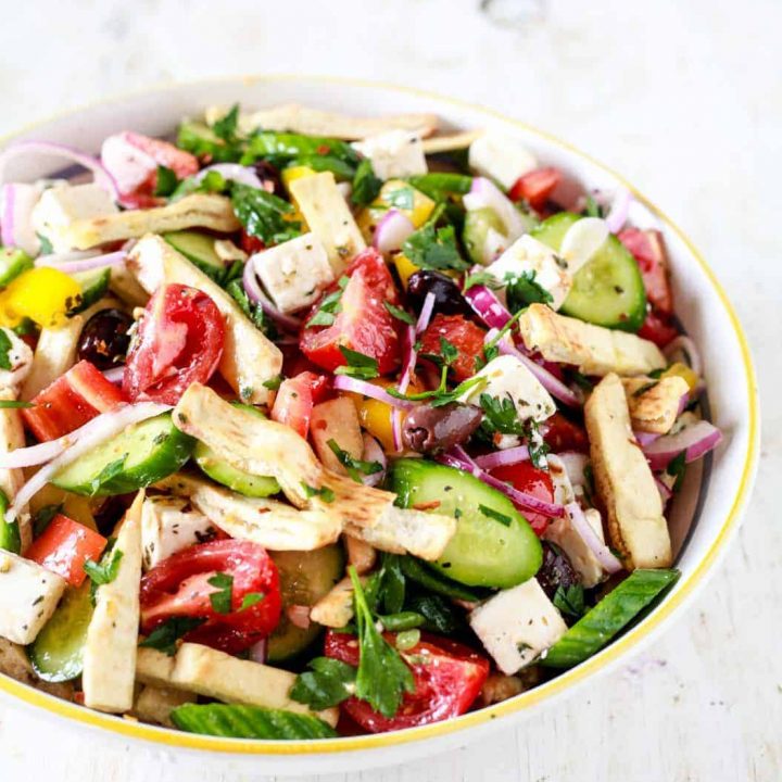 Mediterranean Panzanella Salad-image
