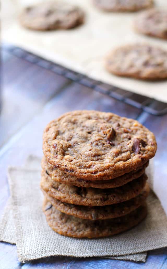 roasted-almond-chocolate-chip-cacao-nib-cookies-with-smoked-sea-salt