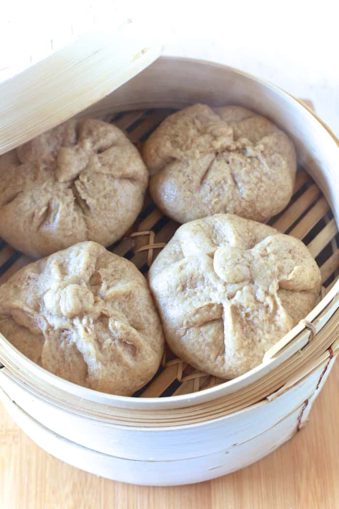 Chicken, Ham & Swiss Steamed Whole Wheat Buns - TheNoshery.com