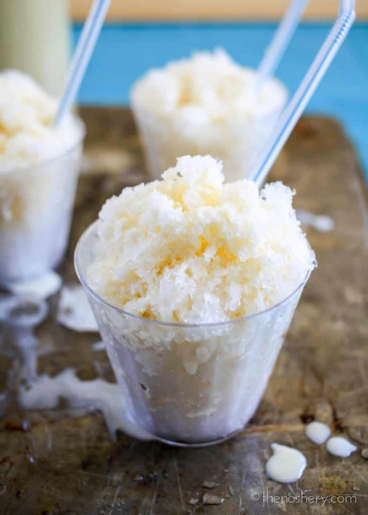 Piragua de Crema (Cream Shaved Ice)