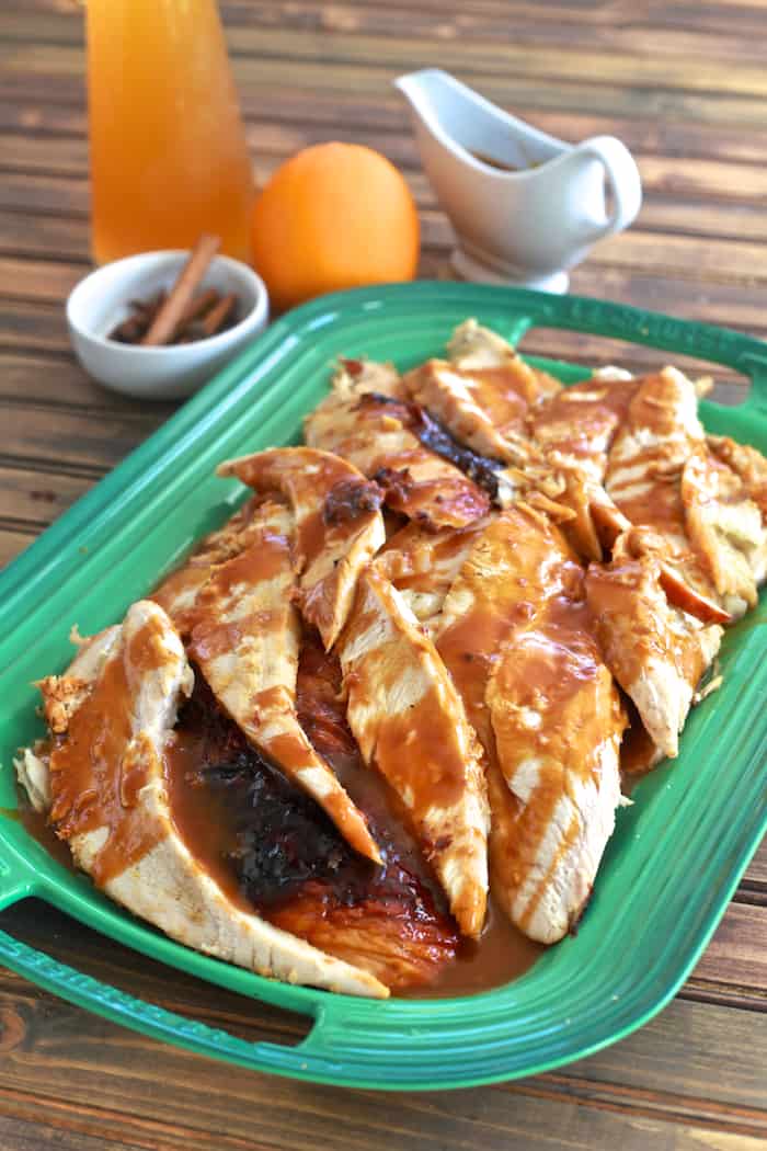 Spiced Apple Cider Glazed Turkey Breast | The Noshery